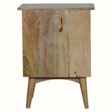 Nilson Bedside Table with 2 Drawers, Medium - Natural Bedside Tables - Bokel Home