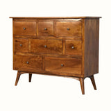 Nilson Chest of 8 Drawers - Chestnut - Bokel Home