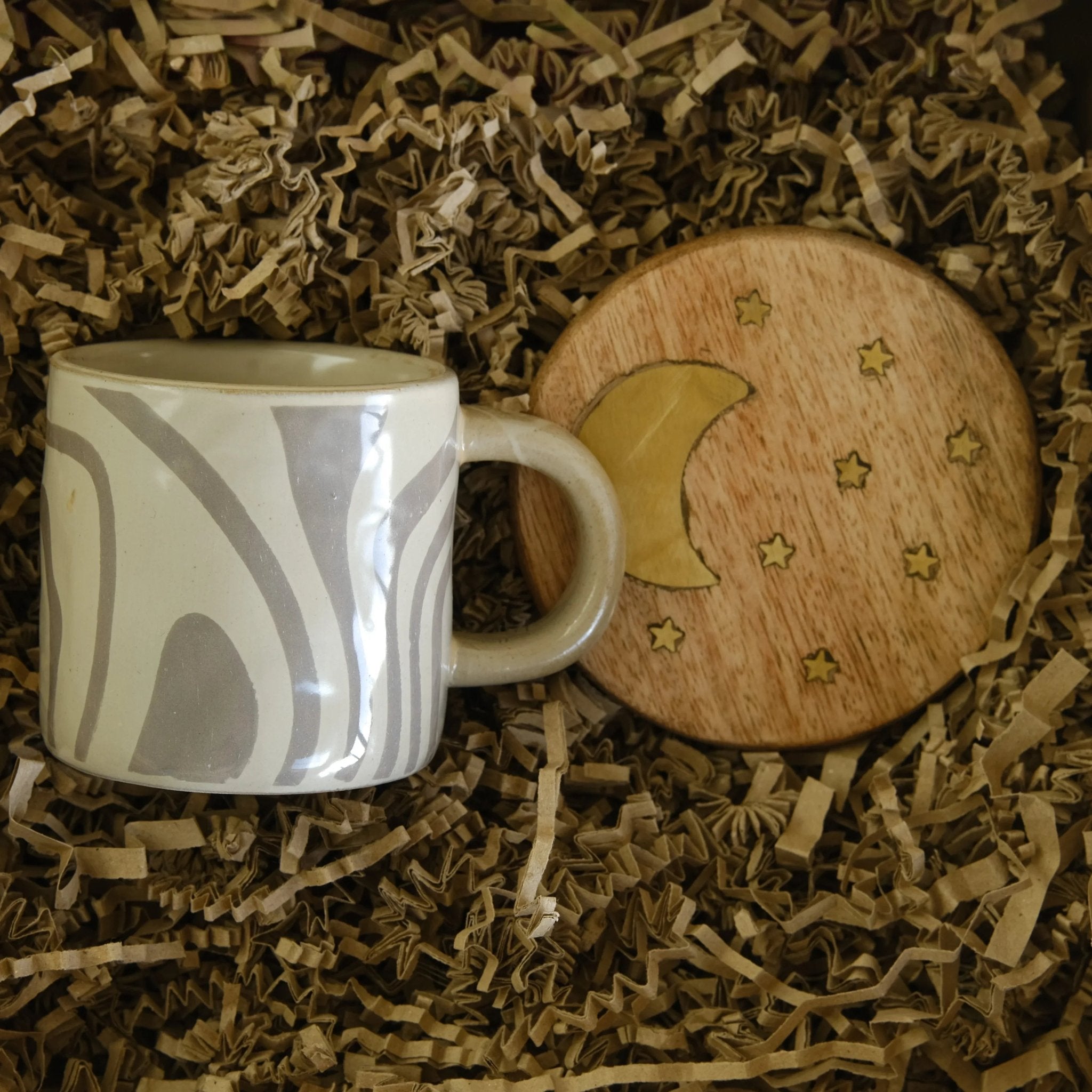 Ninka Grey Swirl Mug Mugs - Bokel Home