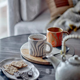 Ninka Grey Swirl Mug Mugs - Bokel Home