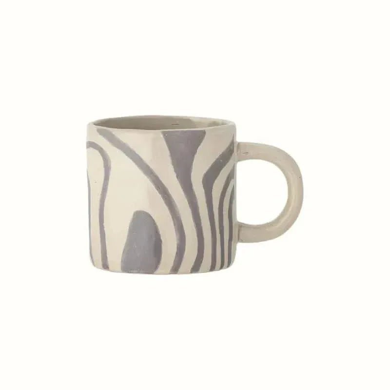 Ninka Grey Swirl Mug Mugs - Bokel Home