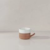 Mali Ribbed Espresso Mug - White - (Set of 2)
