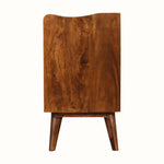 Nordell Bedside Table with 3 Drawers, Medium - Chestnut Bedside Tables - Bokel Home