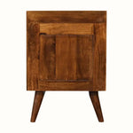 Nordell Bedside Table with 3 Drawers, Medium - Chestnut Bedside Tables - Bokel Home