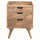 Nordell Bedside Table with 3 Drawers, Medium - Natural Bedside Tables - Bokel Home