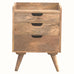 Nordell Bedside Table with 3 Drawers, Medium - Natural Bedside Tables - Bokel Home