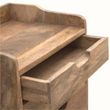 Nordell Bedside Table with 3 Drawers, Medium - Natural Bedside Tables - Bokel Home
