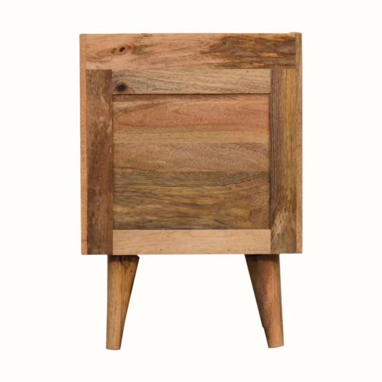 Nordell Bedside Table with 3 Drawers, Small - Natural Bedside Tables - Bokel Home