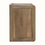 Nordell Cube Bedside Table with 2 Drawers, Medium - Natural Bedside Tables - Bokel Home