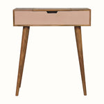 Nordell Dressing Table, Small - Blush Pink/Natural Dressing Tables - Bokel Home