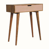 Nordell Dressing Table, Small - Blush Pink/Natural Dressing Tables - Bokel Home