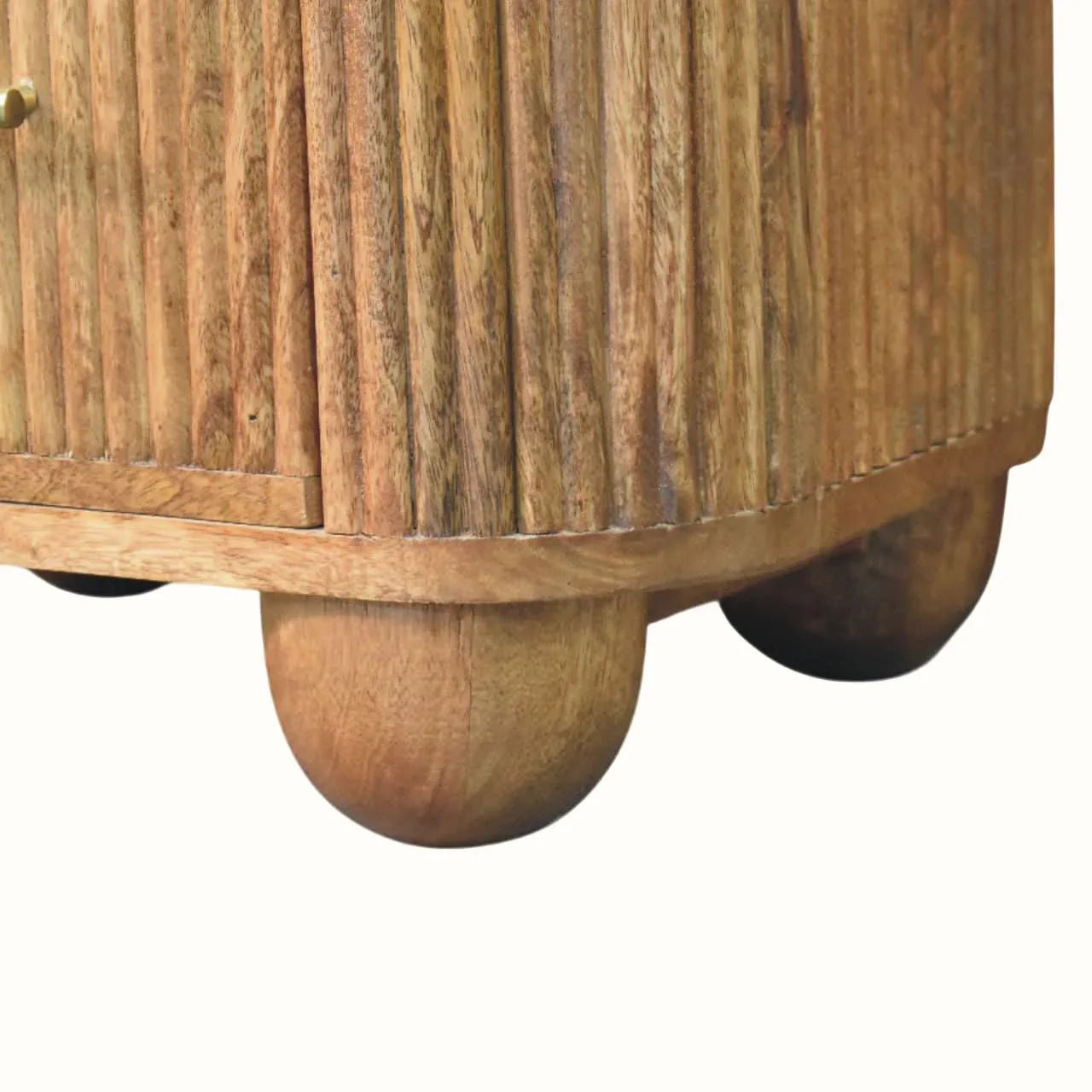 Nova Marble Bedside Table, Medium - Golden Teak Bedside Tables - Bokel Home