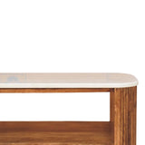 Nova Marble Shoe Cabinet - Golden Teak Shoe Cabinet - Bokel Home