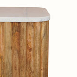 Nova Marble Side Table - Natural Side Tables - Bokel Home