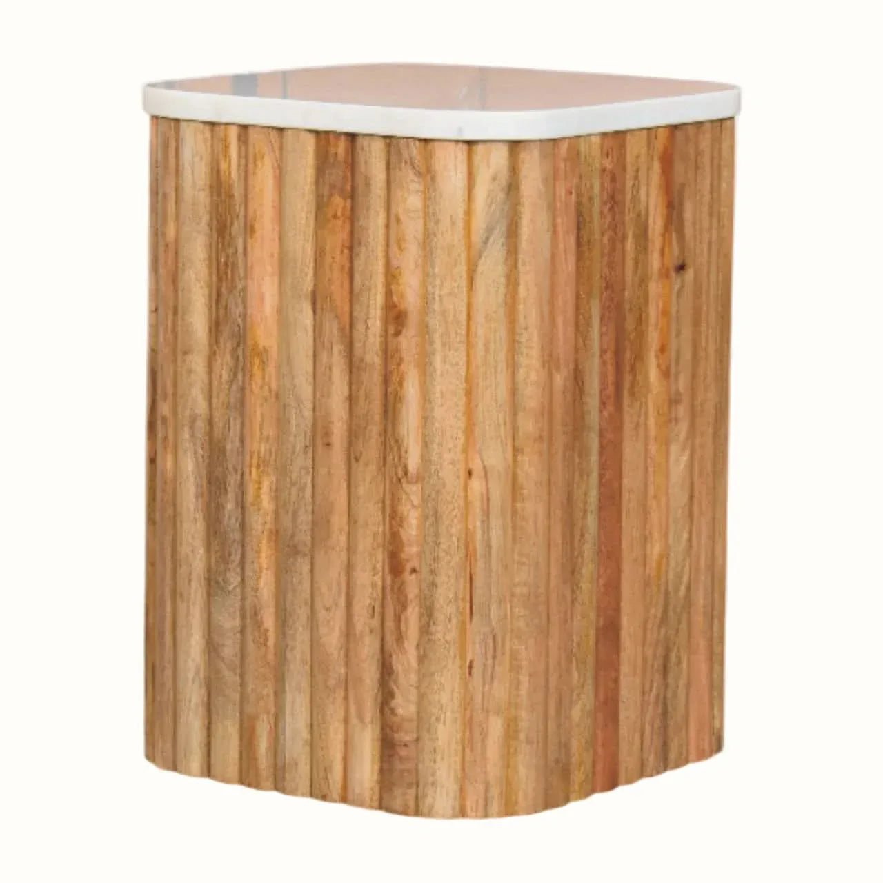 Nova Marble Side Table - Natural Side Tables - Bokel Home