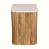 Nova Marble Side Table - Natural Side Tables - Bokel Home