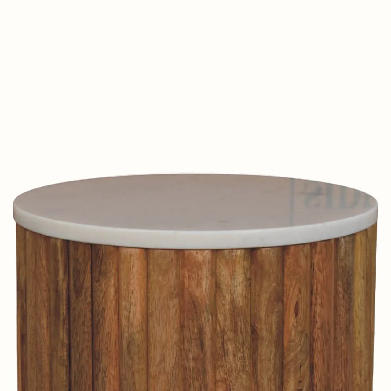 Nova Marble Side Table, Small - Golden Teak Side Tables - Bokel Home