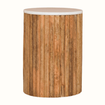 Nova Marble Side Table, Small - Golden Teak Side Tables - Bokel Home