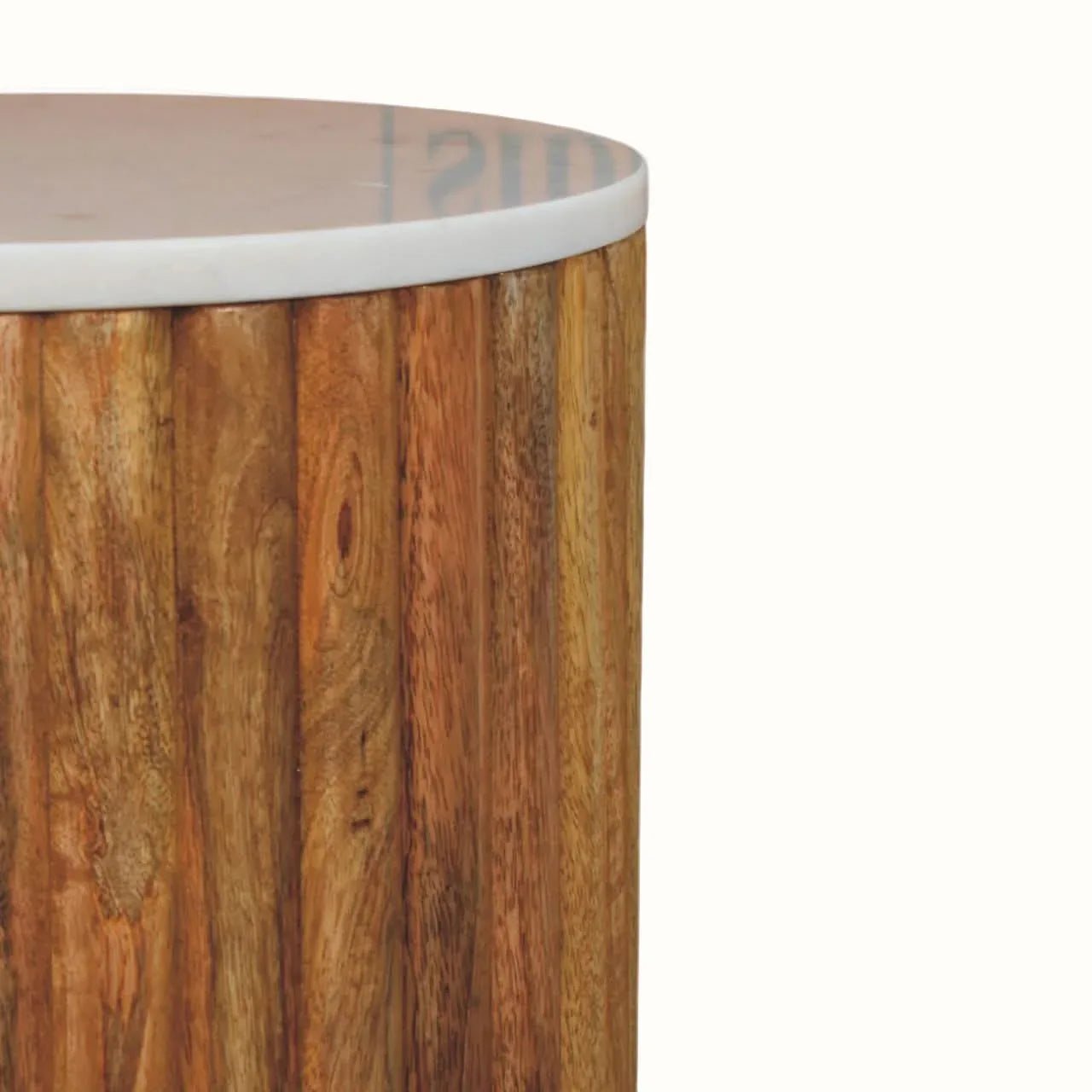 Nova Marble Side Table, Small - Golden Teak Side Tables - Bokel Home