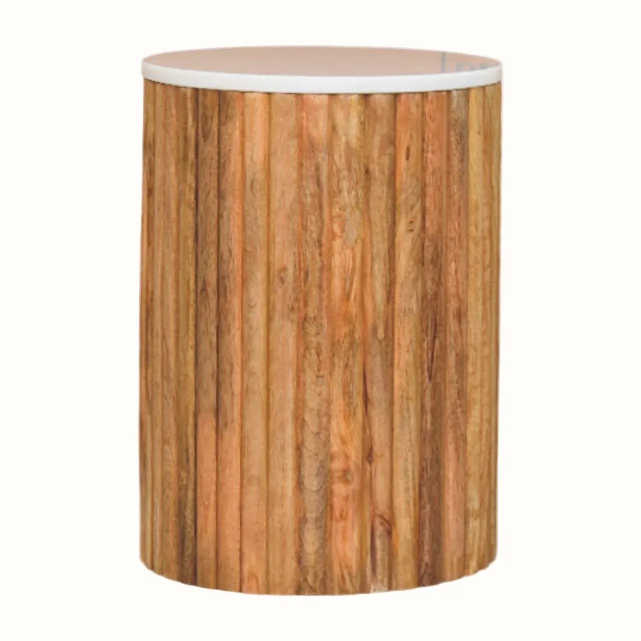 Nova Marble Side Table, Small - Golden Teak Side Tables - Bokel Home