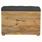 Oliver Shoe Storage Bench, Medium - Black Tweed/Natural Bench - Bokel Home