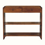 Orel 2 Drawer Console Table, Medium - Chestnut Console Tables - Bokel Home