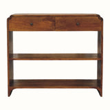 Orel 2 Drawer Console Table, Medium - Chestnut Console Tables - Bokel Home