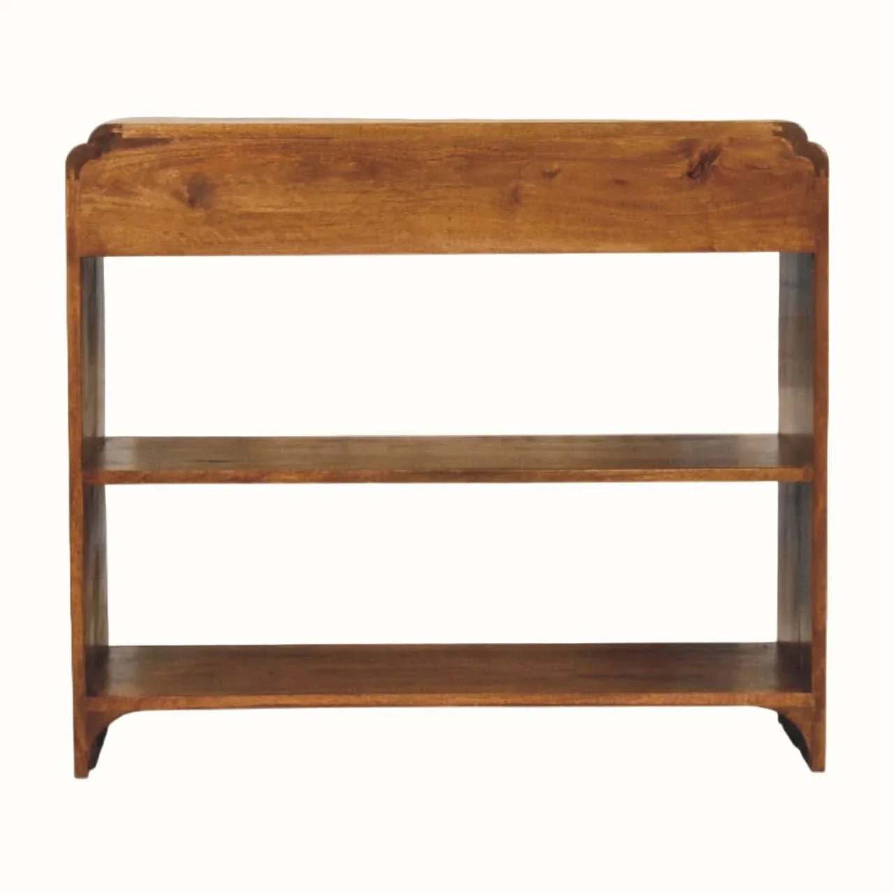 Orel 2 Drawer Console Table, Medium - Chestnut Console Tables - Bokel Home