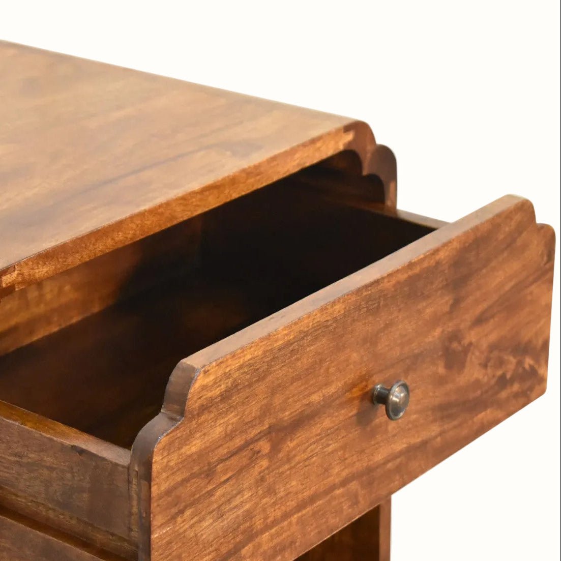 Orel Bedside Table, Medium - Chestnut Bedside Tables - Bokel Home