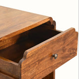 Orel Bedside Table, Medium - Chestnut Bedside Tables - Bokel Home