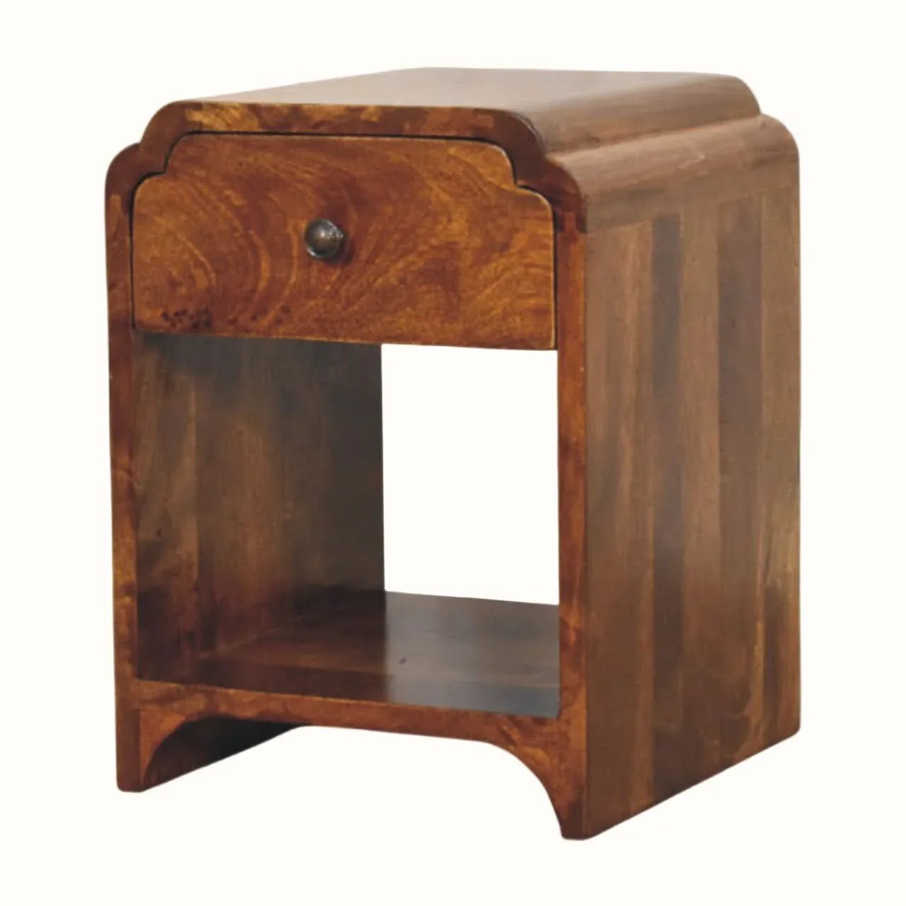 Orel Bedside Table, Mini - Chestnut Bedside Tables - Bokel Home