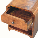 Orel Bedside Table, Mini - Chestnut Bedside Tables - Bokel Home