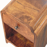 Orel Bedside Table, Small - Chestnut Bedside Tables - Bokel Home