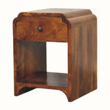 Orel Bedside Table, Small - Chestnut Bedside Tables - Bokel Home