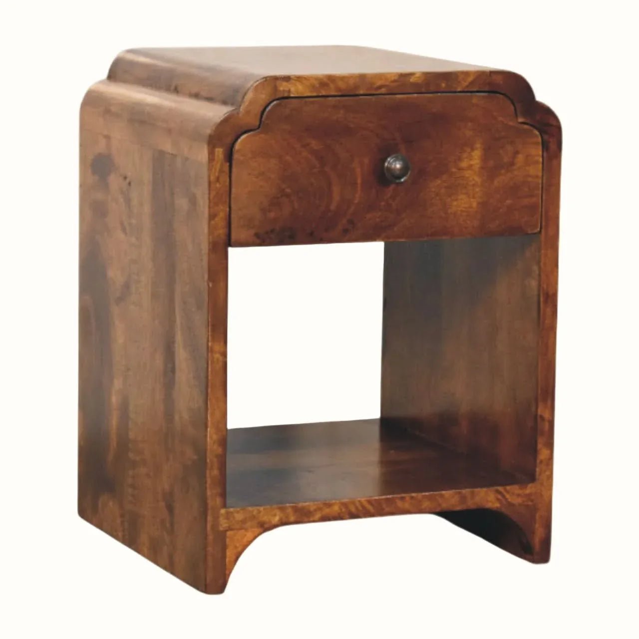 Orel Bedside Table, Small - Chestnut Bedside Tables - Bokel Home