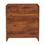 Orel Chest of 3 Drawers, Medium - Chestnut Chest of Drawers - Bokel Home