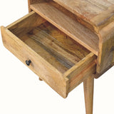 Orel Open Bedside Table, Medium - Natural Bedside Tables - Bokel Home