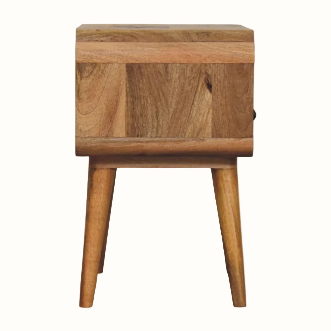 Orel Open Bedside Table, Medium - Natural Bedside Tables - Bokel Home