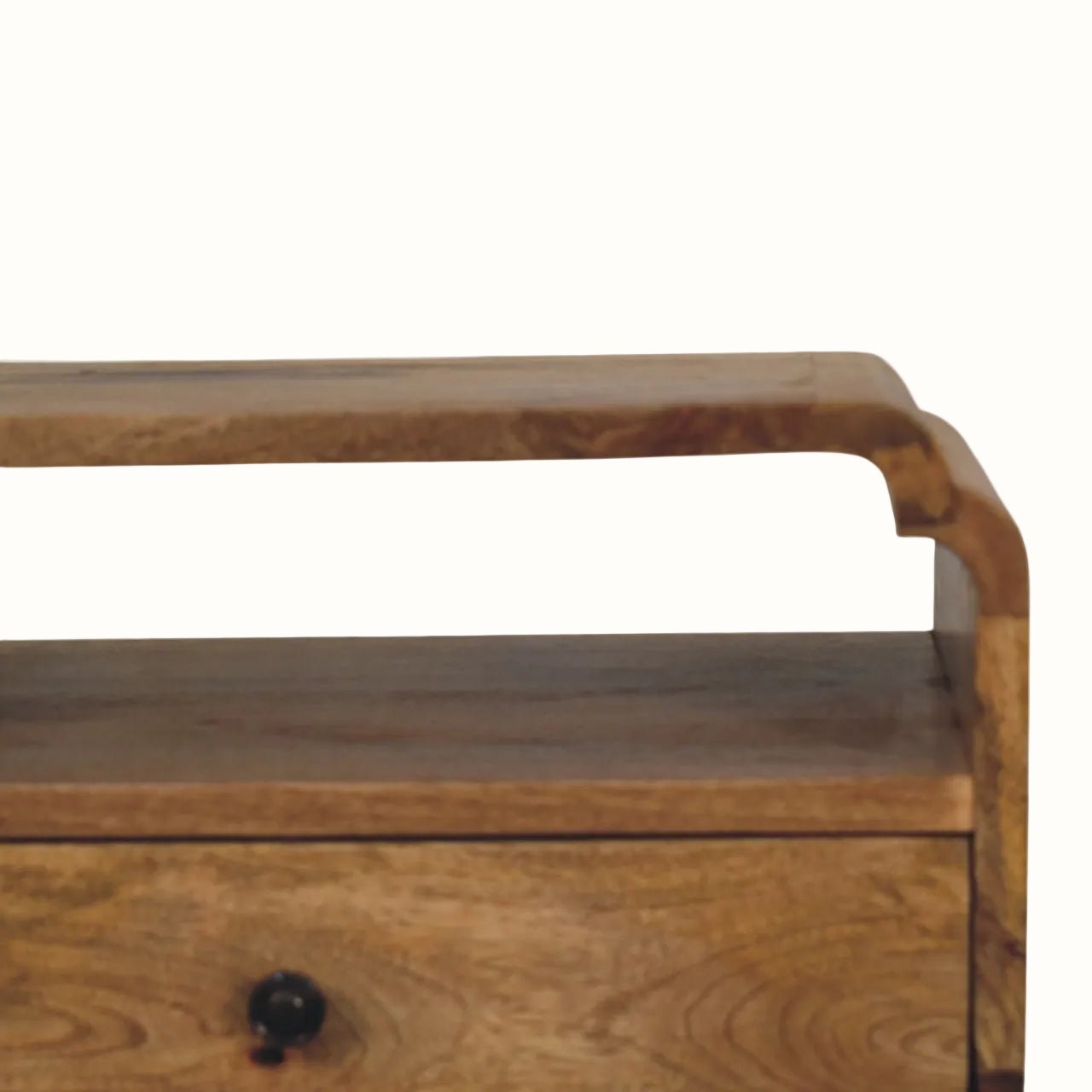 Orel Open Bedside Table, Medium - Natural Bedside Tables - Bokel Home