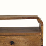 Orel Open Bedside Table, Medium - Natural Bedside Tables - Bokel Home