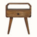 Orel Open Bedside Table, Medium - Natural Bedside Tables - Bokel Home