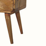 Orel Open Bedside Table, Medium - Natural Bedside Tables - Bokel Home