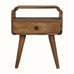 Orel Open Bedside Table, Medium - Natural