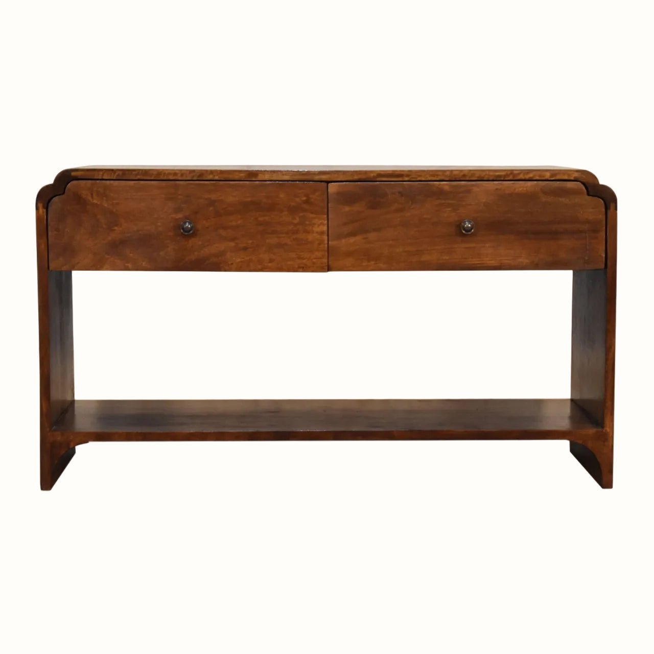 Orel Open Console Table, Large - Chestnut Console Tables - Bokel Home