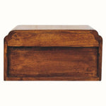 Orel Open Wall Mounted Bedside Table, Small - Chestnut Bedside Tables - Bokel Home