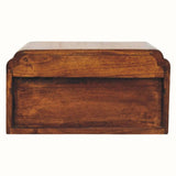 Orel Open Wall Mounted Bedside Table, Small - Chestnut Bedside Tables - Bokel Home