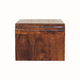Orel Open Wall Mounted Bedside Table, Small - Chestnut Bedside Tables - Bokel Home
