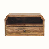 Orel Open Wall Mounted Bedside Table, Small - Natural Bedside Tables - Bokel Home