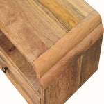 Orel Open Wall Mounted Bedside Table, Small - Natural Bedside Tables - Bokel Home