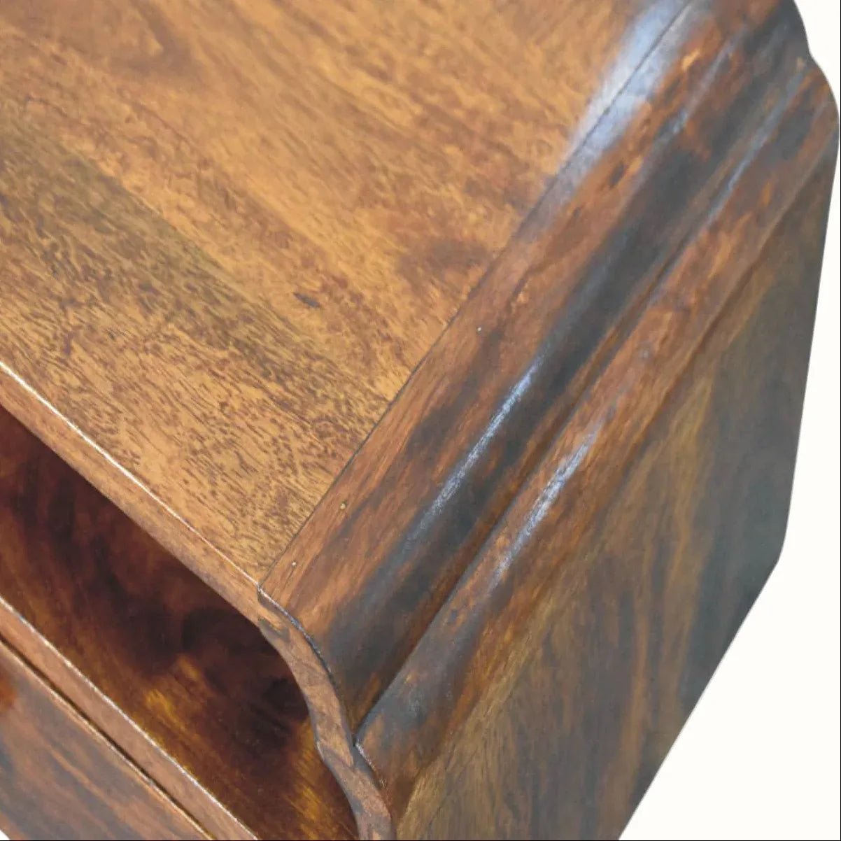 Orel Wall Mounted Bedside Table, Small - Chestnut Bedside Tables - Bokel Home